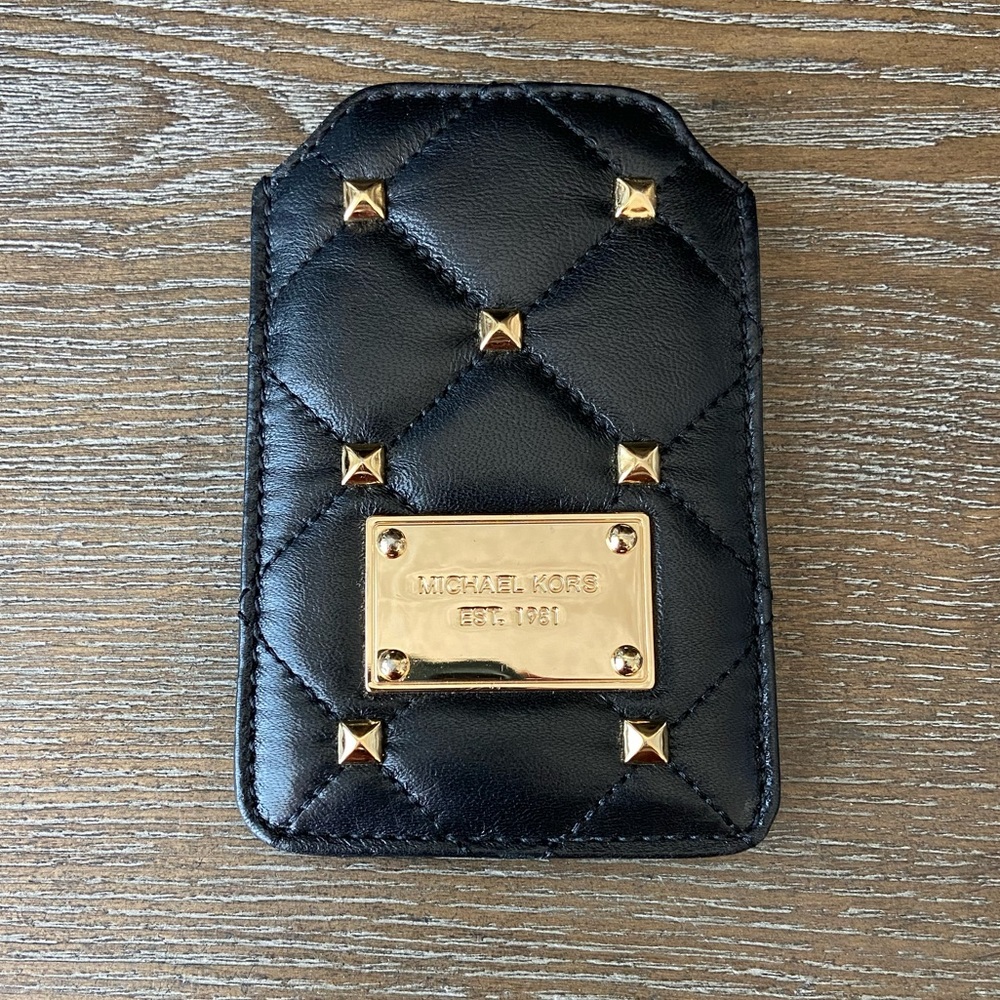 Michael Kors Quilted Stud Pouch